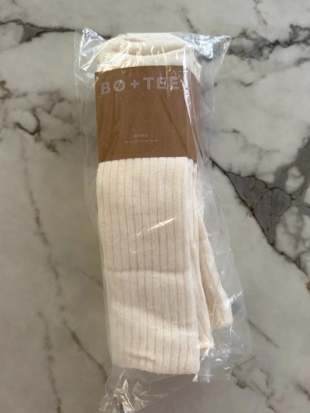 Bo + Tee Pilates 3-Pack Socks Bundle in Coconut